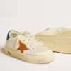 May Teen aus Nubukleder mit orangefarbenem Stern und blauer Fersenlasche
