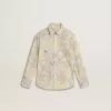 Mädchen-Baumwollhemd mit mehrfarbigem Blumenprint