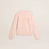 Mädchen-Sweatshirt in Rosa mit rosa Schriftzug auf der Vorderseite