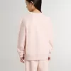 Mädchen-Sweatshirt in Rosa mit rosa Schriftzug auf der Vorderseite