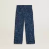 Mädchenjeans in mittlerer Waschung mit Print Mädchenjeans in mittlerer Waschung mit Print