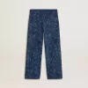 Mädchenjeans in mittlerer Waschung mit Print Mädchenjeans in mittlerer Waschung mit Print