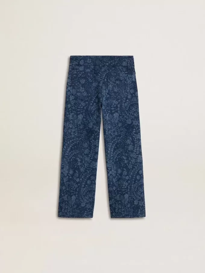 Mädchenjeans in mittlerer Waschung mit Print Mädchenjeans in mittlerer Waschung mit Print