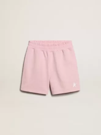 Mädchenshorts in Rosa mit weißem Stern