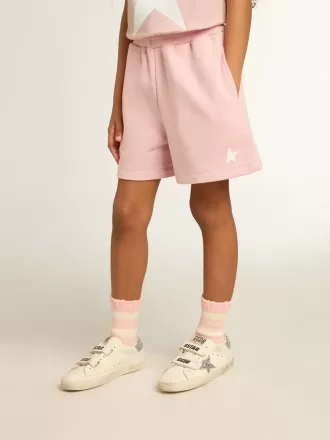 Mädchenshorts in Rosa mit weißem Stern