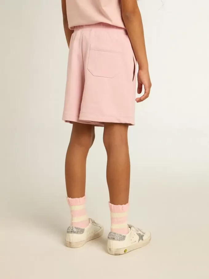 Mädchenshorts in Rosa mit weißem Stern Mädchenshorts in Rosa mit weißem Stern