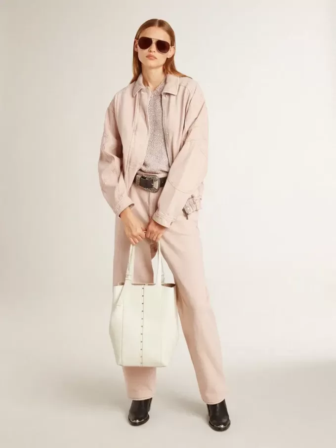 Mesh-Strickoberteil mit Pailletten und kontrastierenden Details