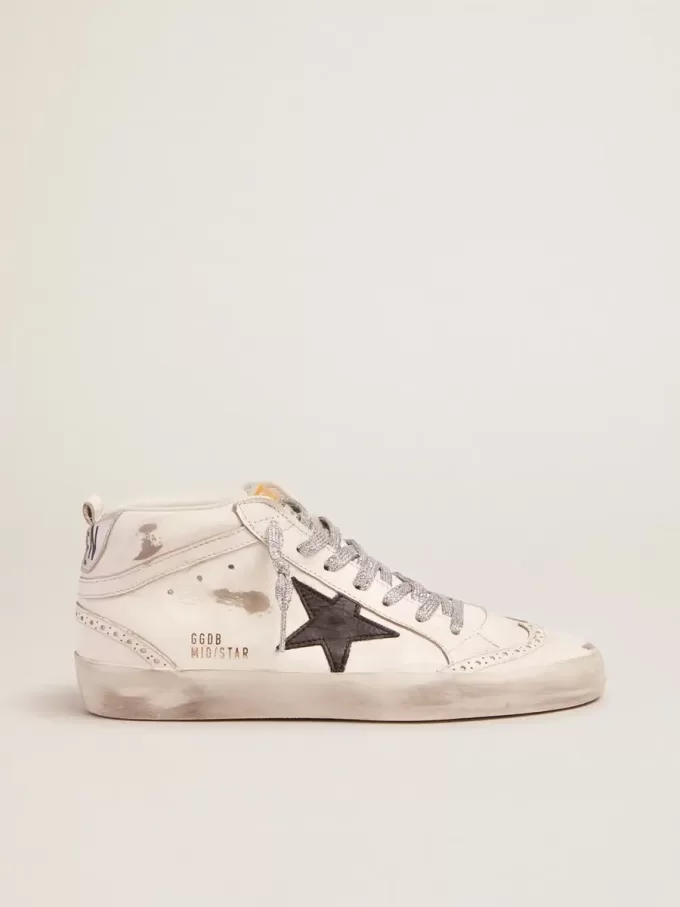 Mid Star für Damen mit laminierter Fersenlasche und Glitzerschnürsenkeln