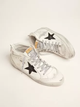 Mid Star für Damen mit laminierter Fersenlasche und Glitzerschnürsenkeln