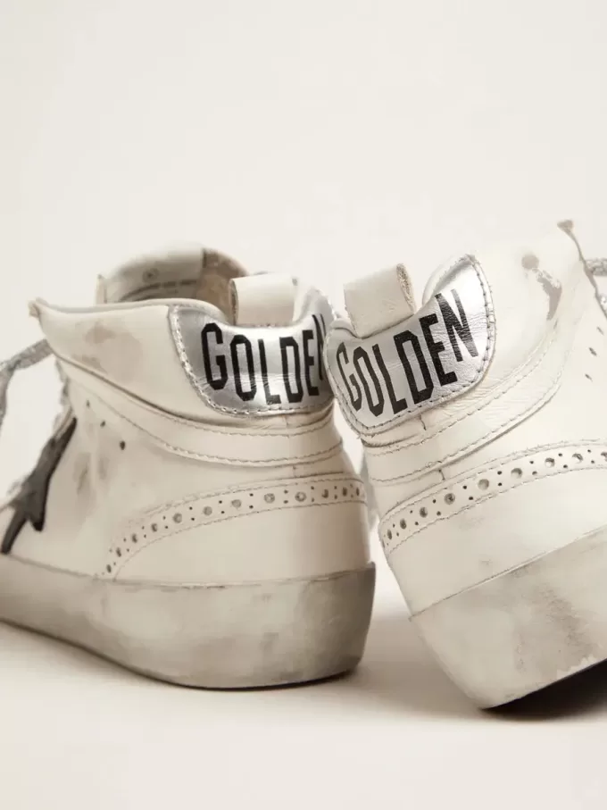 Mid Star für Damen mit laminierter Fersenlasche und Glitzerschnürsenkeln