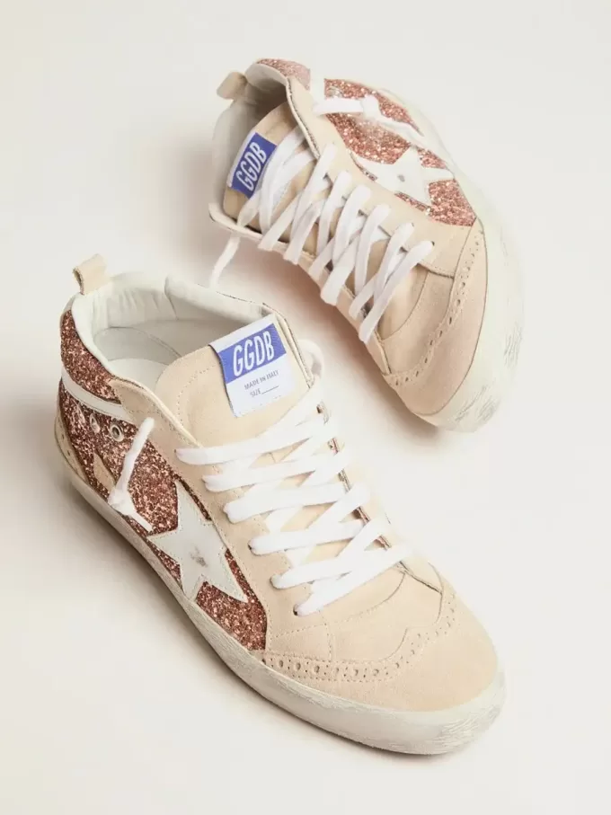 Mid Star für Damen mit rosa Glitzer Mid Star für Damen mit rosa Glitzer