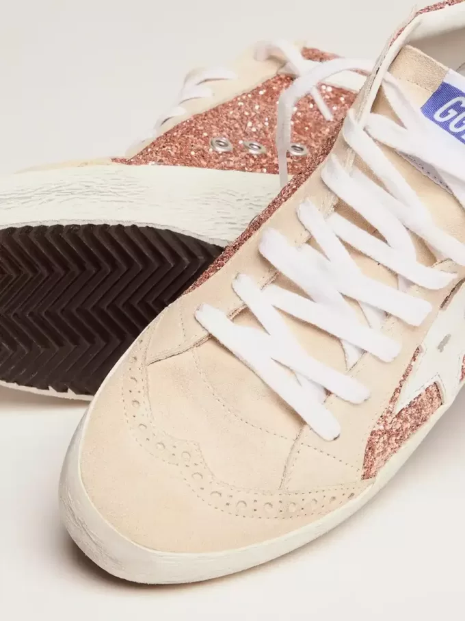 Mid Star für Damen mit rosa Glitzer Mid Star für Damen mit rosa Glitzer