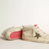Mid Star LTD für Damen mit bronzefarbenem Lederstern und Swarovski-Kristallblitz