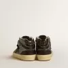 Mid Star LTD in Schwarz mit Glitzer, schwarzem Lederstern und Blitz