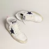 Mid Star mit blauem Glitzerstern und rosa Wildleder-Fersenlasche