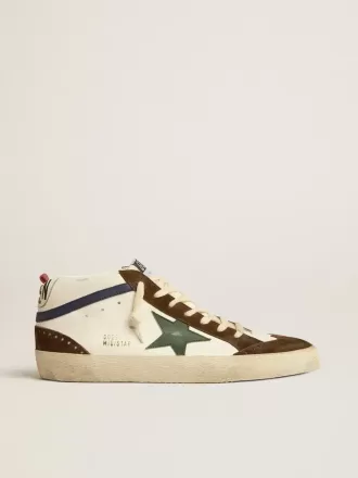 Mid Star mit grünem Lederstern und blauem Lederblitz