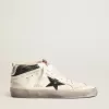 Mid Star mit grünem Metallic-Lederstern und weißem Blitz