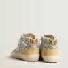Mid Star mit Herzprint aus Swarovski-Kristallen und silbernem Flash
