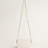 Mini Star Bag aus butterweißem Leder mit Ton-in-Ton-Stern Mini Star Bag aus butterweißem Leder mit Ton-in-Ton-Stern