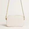 Mini Star Bag aus butterweißem Leder mit Ton-in-Ton-Stern Mini Star Bag aus butterweißem Leder mit Ton-in-Ton-Stern