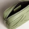 Mini Star Bag aus hellgrünem Leder mit Schlangenprint