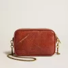 Mini Star Bag aus rostfarbenem Leder mit Schlangenprint Mini Star Bag aus rostfarbenem Leder mit Schlangenprint