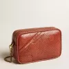 Mini Star Bag aus rostfarbenem Leder mit Schlangenprint Mini Star Bag aus rostfarbenem Leder mit Schlangenprint
