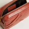 Mini Star Bag aus rostfarbenem Leder mit Schlangenprint Mini Star Bag aus rostfarbenem Leder mit Schlangenprint