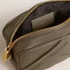 Mini Star Bag aus salbeigrünem Leder mit farblich abgestimmtem Stern