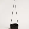 Mini Star Bag aus schwarzem Leder mit Swarovski-Kristallstern Mini Star Bag aus schwarzem Leder mit Swarovski-Kristallstern