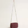 Mini Star Bag aus weinrotem Leder mit farblich abgestimmtem Stern