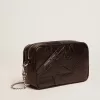 Mini Star Bag für Damen aus schwarzem Glanzleder mit farblich abgestimmtem Stern Mini Star Bag für Damen aus schwarzem Glanzleder mit farblich abgestimmtem Stern