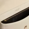 Mittlere Sally-Tasche aus Porzellanleder mit Schnalle und kontrastierendem Schulterriemen
