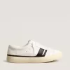 Nachhaltige Sneakers Yatay Model 1B mit weißem Obermaterial auf Bio-Basis und schwarzem Y Nachhaltige Sneakers Yatay Model 1B mit weißem Obermaterial auf Bio-Basis und schwarzem Y
