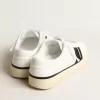 Nachhaltige Sneakers Yatay Model 1B mit weißem Obermaterial auf Bio-Basis und schwarzem Y Nachhaltige Sneakers Yatay Model 1B mit weißem Obermaterial auf Bio-Basis und schwarzem Y