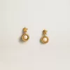 Ohrringe mit goldenem Stern und Perle