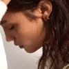 Ohrstecker für Damen in Antikgoldfarbe
