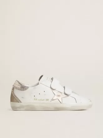 Old School LTD für Damen mit roségoldfarbenem Metallic-Lederstern und Fersenlasche