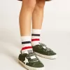 Old School Young aus grünem Wildleder mit weißem Lederstern und Fersenlasche