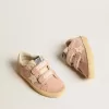 Old School Young aus rosa Wildleder mit cremefarbenem Lederstern und Fersenlasche