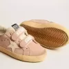 Old School Young aus rosa Wildleder mit cremefarbenem Lederstern und Fersenlasche