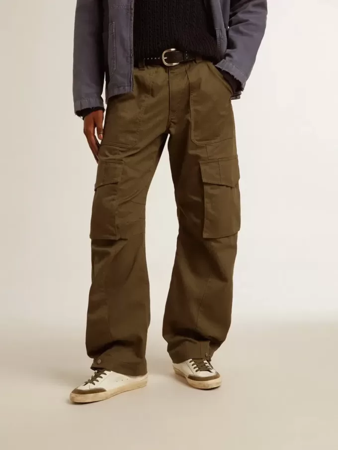 Olivgrüne Cargohose