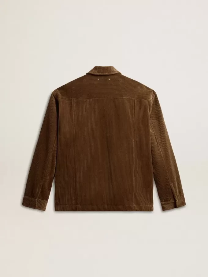 Olivgrüne Cordjacke für Herren Olivgrüne Cordjacke für Herren