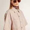 Oversized-Fit-Jeanshemd für Damen in Pink Oversized-Fit-Jeanshemd für Damen in Pink
