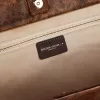 Pasadena-Tasche aus gehämmertem Leder mit Leopardenmuster und kontrastierenden schwarzen Griffen Pasadena-Tasche aus gehämmertem Leder mit Leopardenmuster und kontrastierenden schwarzen Griffen