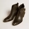 Patty Stiefeletten aus schwarzem Leder