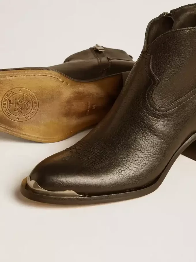 Patty Stiefeletten aus schwarzem Leder