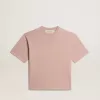 Puderrosa T-Shirt mit umgekehrtem Logo auf der Rückseite – Jersey Capsule
