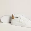 Purestar für Damen mit Lederstern und Fersenlasche aus Leder mit Krokodilprägung