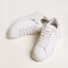 Purestar Sneakers für Damen mit glitzernder silberner Fersenlasche